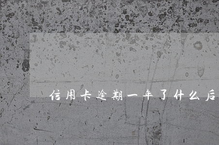 信用卡逾期一年了什么后果 信用卡逾期一年了什么后果