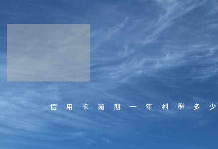 信用卡逾期一年利率多少