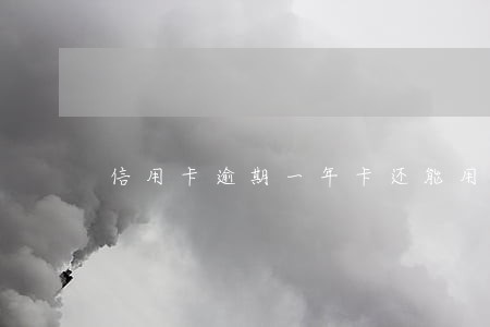 信用卡逾期一年卡还能用吗 信用卡逾期一年卡还能用吗
