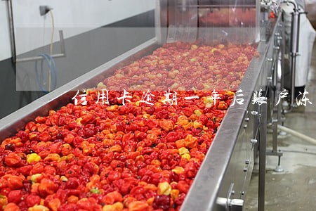信用卡逾期一年后账户冻结