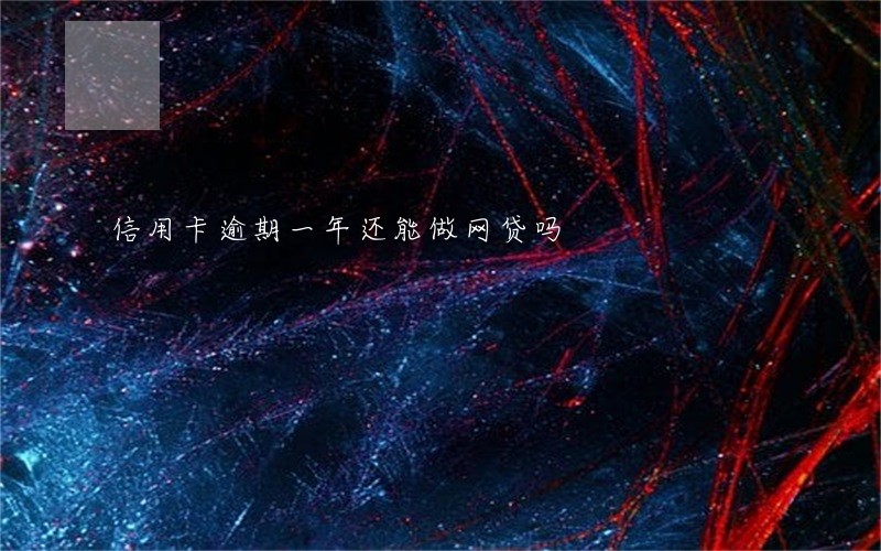 信用卡逾期一年还能做网贷吗 信用卡逾期一年还能做网贷吗