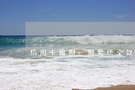 信用卡逾期一期要还全款吗 信用卡逾期一期要还全款吗