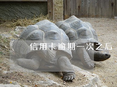 信用卡逾期一次之后
