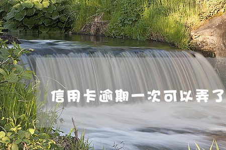 信用卡逾期一次可以弄了吗 信用卡逾期一次可以弄了吗