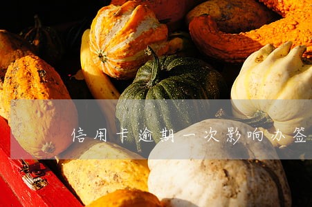 信用卡逾期一次影响办签证吗 信用卡逾期一次影响办签证吗