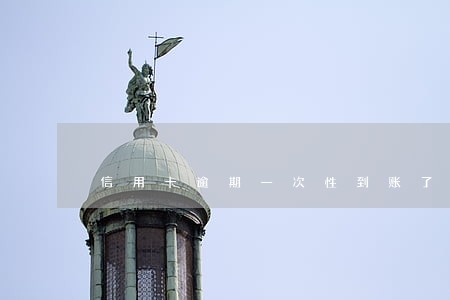 信用卡逾期一次性到账了 信用卡逾期一次性到账了