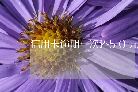 信用卡逾期一次还50元