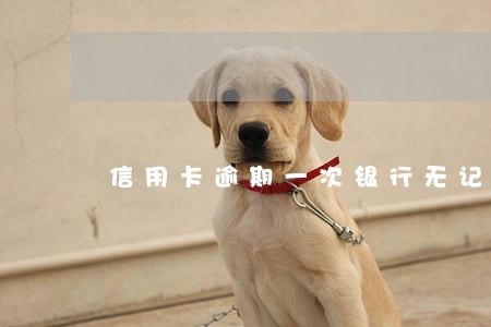 信用卡逾期一次银行无记录吗