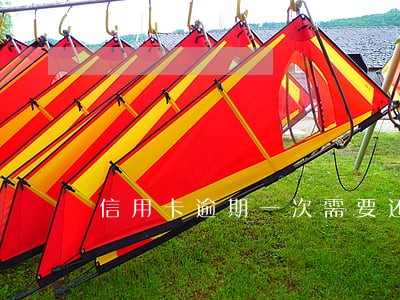 信用卡逾期一次需要还多少 信用卡逾期一次需要还多少