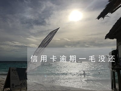 信用卡逾期一毛没还 信用卡逾期一毛没还