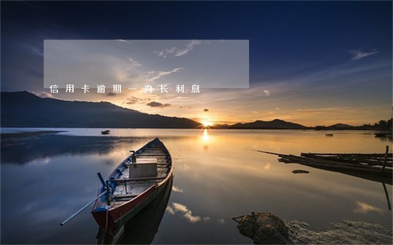 信用卡逾期一直长利息