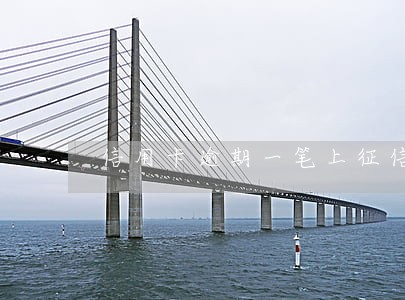 信用卡逾期一笔上征信