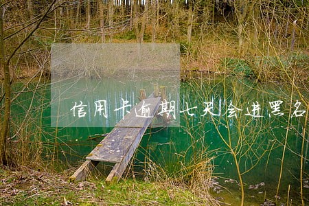 信用卡逾期七天会进黑名单吗 信用卡逾期七天会进黑名单吗