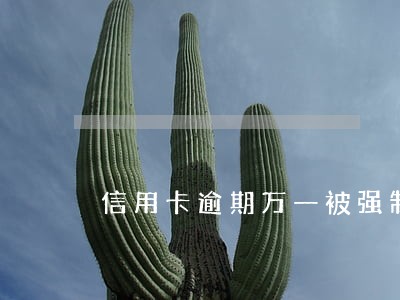 信用卡逾期万一被强制执行会怎样