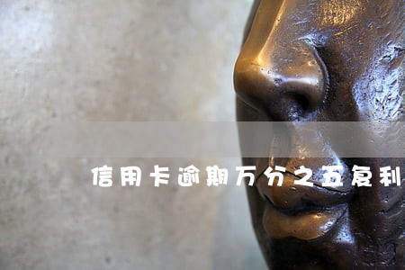 信用卡逾期万分之五复利怎么算 信用卡逾期万分之五复利怎么算
