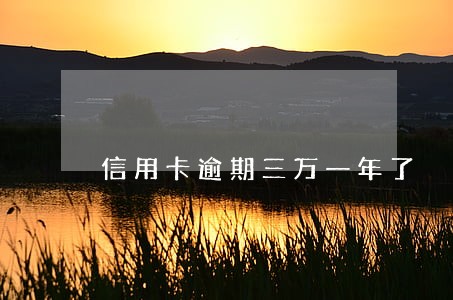 信用卡逾期三万一年了 信用卡逾期三万一年了