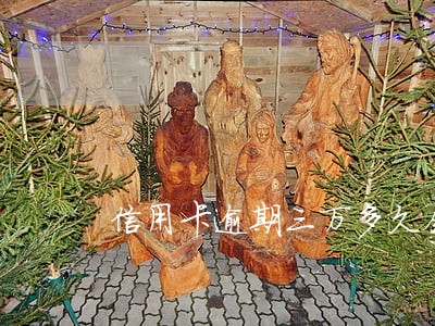 信用卡逾期三万多久会抓人
