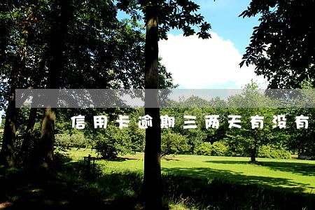 信用卡逾期三两天有没有影响 信用卡逾期三两天有没有影响