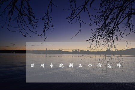 信用卡逾期三个会怎样 信用卡逾期三个会怎样