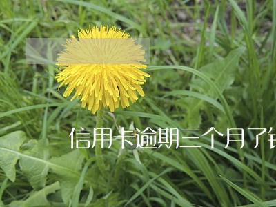 信用卡逾期三个月了银行告知立案 信用卡逾期三个月了银行告知立案