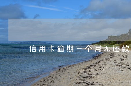 信用卡逾期三个月无还款