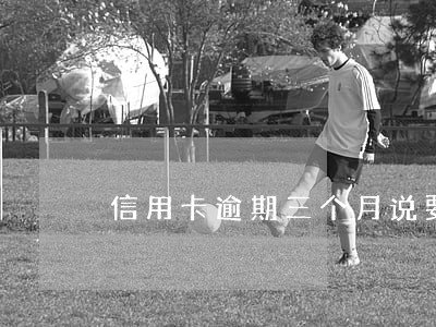 信用卡逾期三个月说要找乡政府
