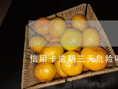信用卡逾期三天危险吗 信用卡逾期三天危险吗