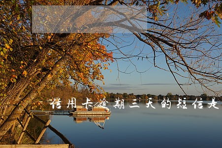 信用卡逾期三天的短信是啥样的 信用卡逾期三天的短信是啥样的