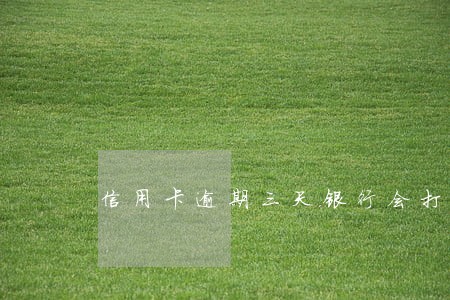 信用卡逾期三天银行会打电话吗 信用卡逾期三天银行会打电话吗