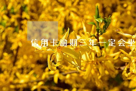 信用卡逾期三年一定会坐牢吗 信用卡逾期三年一定会坐牢吗