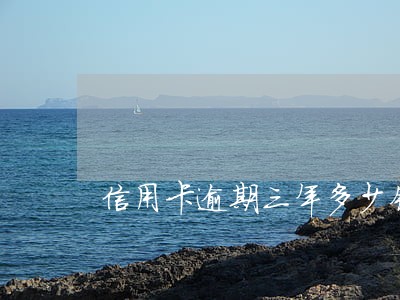 信用卡逾期三年多少钱可以立案 信用卡逾期三年多少钱可以立案