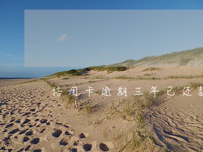 信用卡逾期三年已还款 信用卡逾期三年已还款