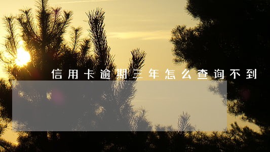 信用卡逾期三年怎么查询不到 信用卡逾期三年怎么查询不到