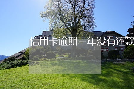 信用卡逾期三年没有还款会怎样 信用卡逾期三年没有还款会怎样