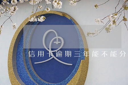 信用卡逾期三年能不能分期 信用卡逾期三年能不能分期
