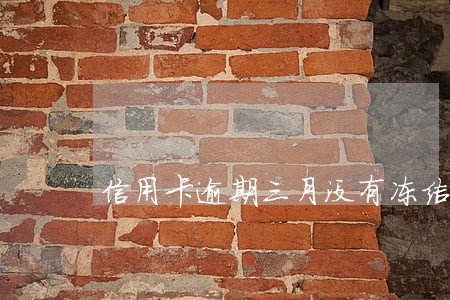 信用卡逾期三月没有冻结 信用卡逾期三月没有冻结