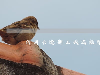 信用卡逾期三次还能银行贷款吗