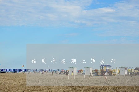 信用卡逾期上岸技巧