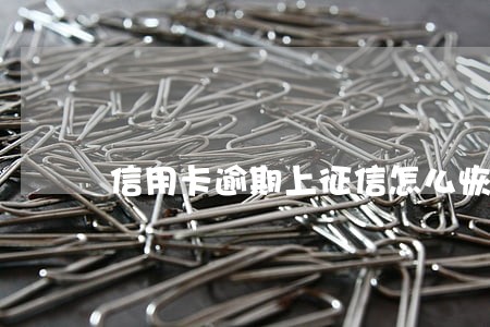 信用卡逾期上征信怎么恢复 信用卡逾期上征信怎么恢复