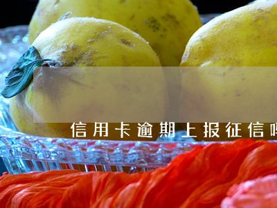信用卡逾期上报征信吗 信用卡逾期上报征信吗