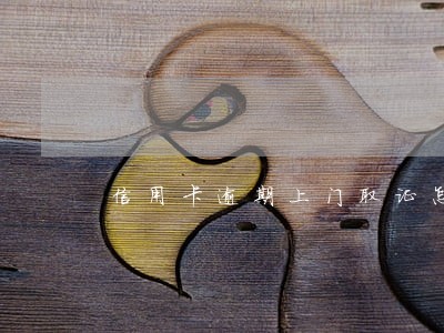 信用卡逾期上门取证怎么回事 信用卡逾期上门取证怎么回事