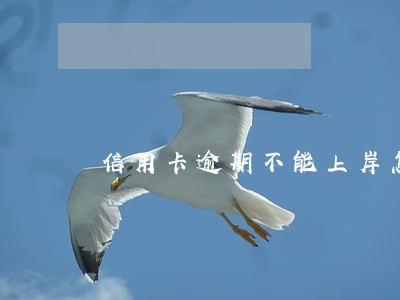 信用卡逾期不能上岸怎么办 信用卡逾期不能上岸怎么办