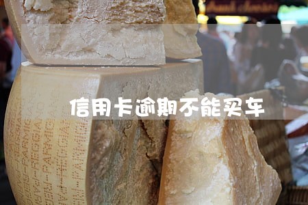 信用卡逾期不能买车 信用卡逾期不能买车