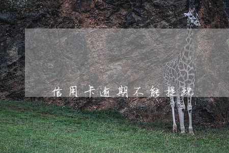 信用卡逾期不能提现 信用卡逾期不能提现