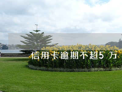 信用卡逾期不超5万 信用卡逾期不超5万