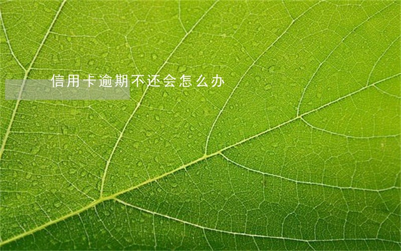 信用卡逾期不还会怎么办