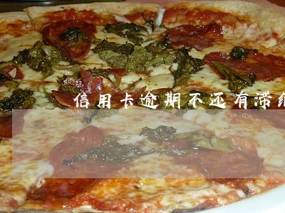 信用卡逾期不还有滞纳金吗 信用卡逾期不还有滞纳金吗