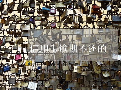 信用卡逾期不还的 信用卡逾期不还的