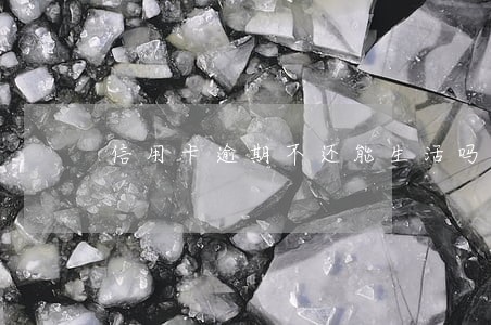 信用卡逾期不还能生活吗 信用卡逾期不还能生活吗