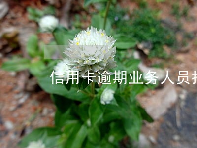 信用卡逾期业务人员找我 信用卡逾期业务人员找我